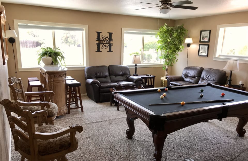 1st Living/Game Room with 60” Smart TV