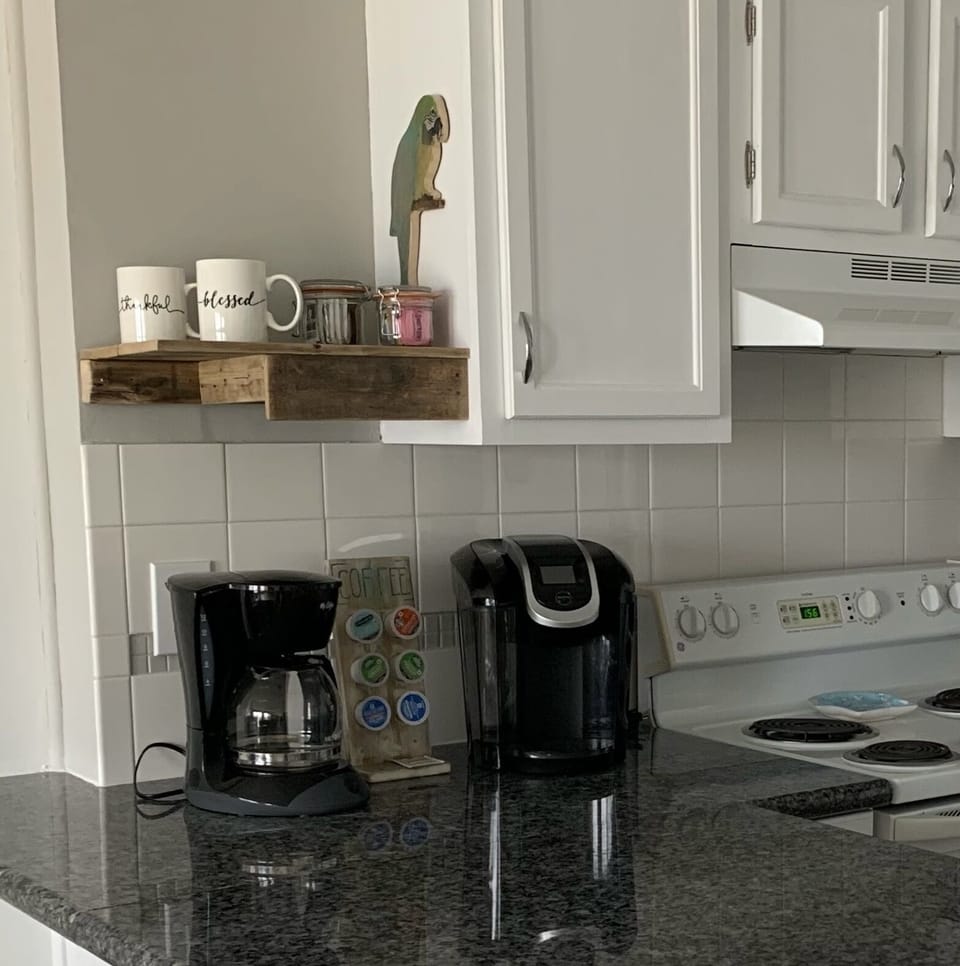 Coffee machines available for your use.  