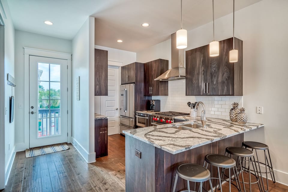 2nd Floor Kitchen - Featuring High-end Stainless Steel Appliances