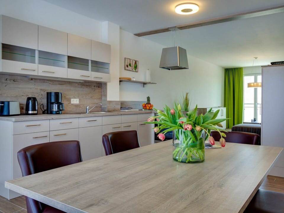 Countertop, Room, Property, Furniture, Interior Design, Kitchen, Floor, Green, Building, Ceiling