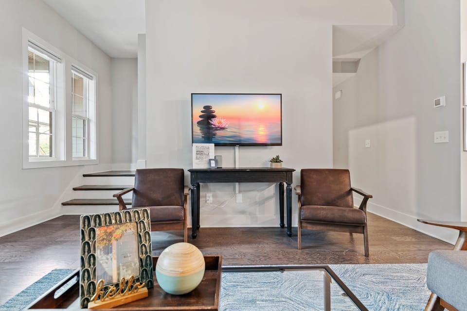 Turn the TV into decor when you want to just chat or play games!