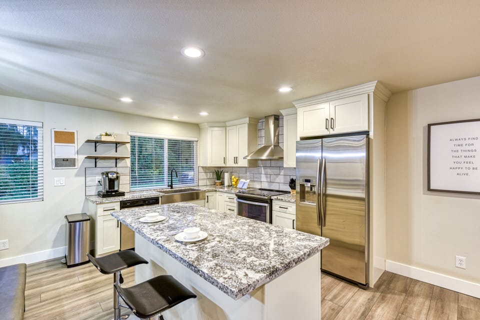 The beautiful farmhouse kitchen