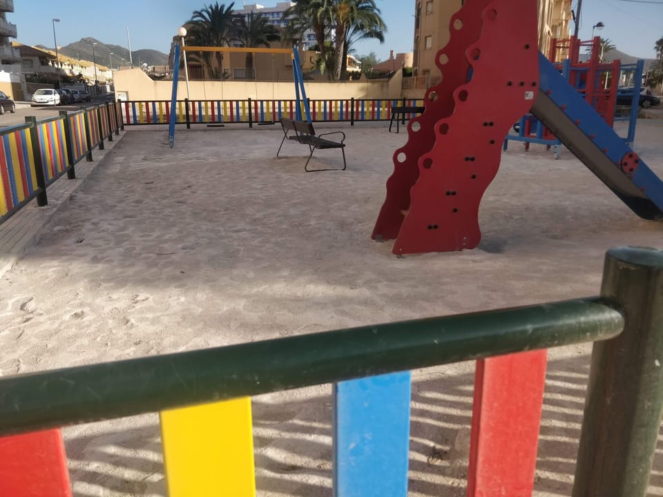 Playground next to our apartment building