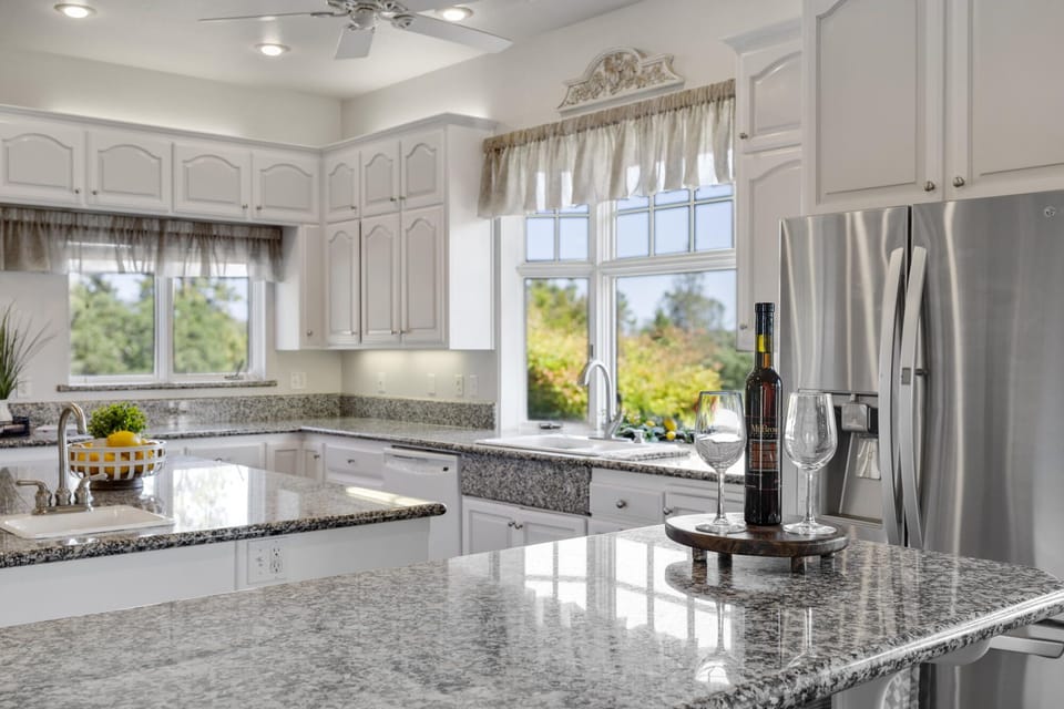 Large kitchen equipped with everything you need! You can even hire our chef!