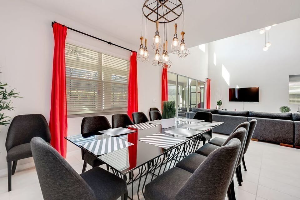 Gorgeous dining room table seating 10