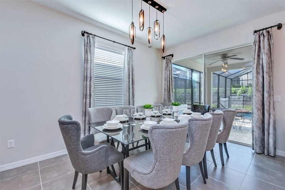 Amazing dining room table with seating for 10