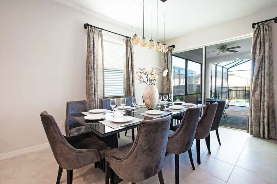 View 3 of beautiful dining table seating 10
