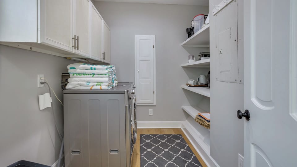 This functional area keeps longer stays comfortable and clutter-free—an often-overlooked feature guests truly appreciate.