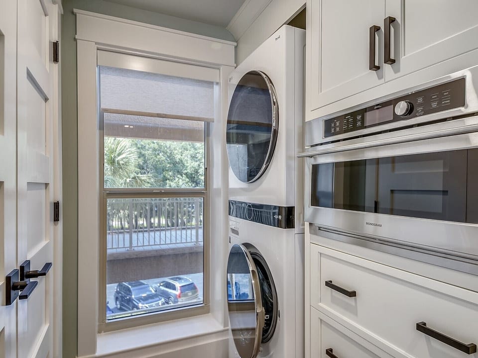 Washer & Dryer in the Kitchen at 443 Captains Walk