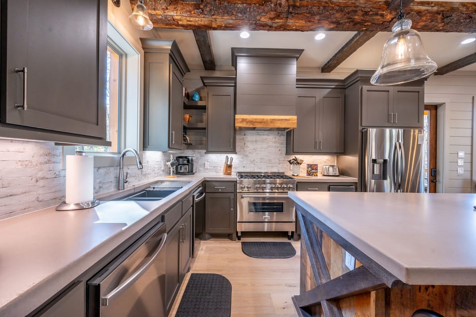 Kitchen has amenities like dual dishwashers, an under-counter icemaker and more!