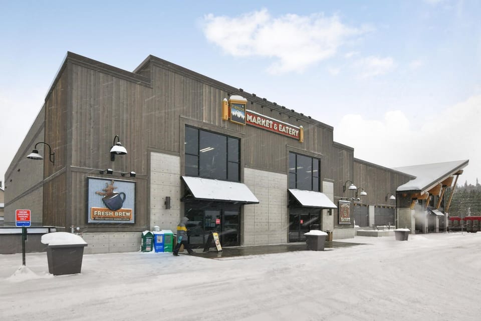 Fireside grocery store directly next door