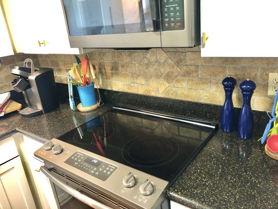 Stove oven and microwave