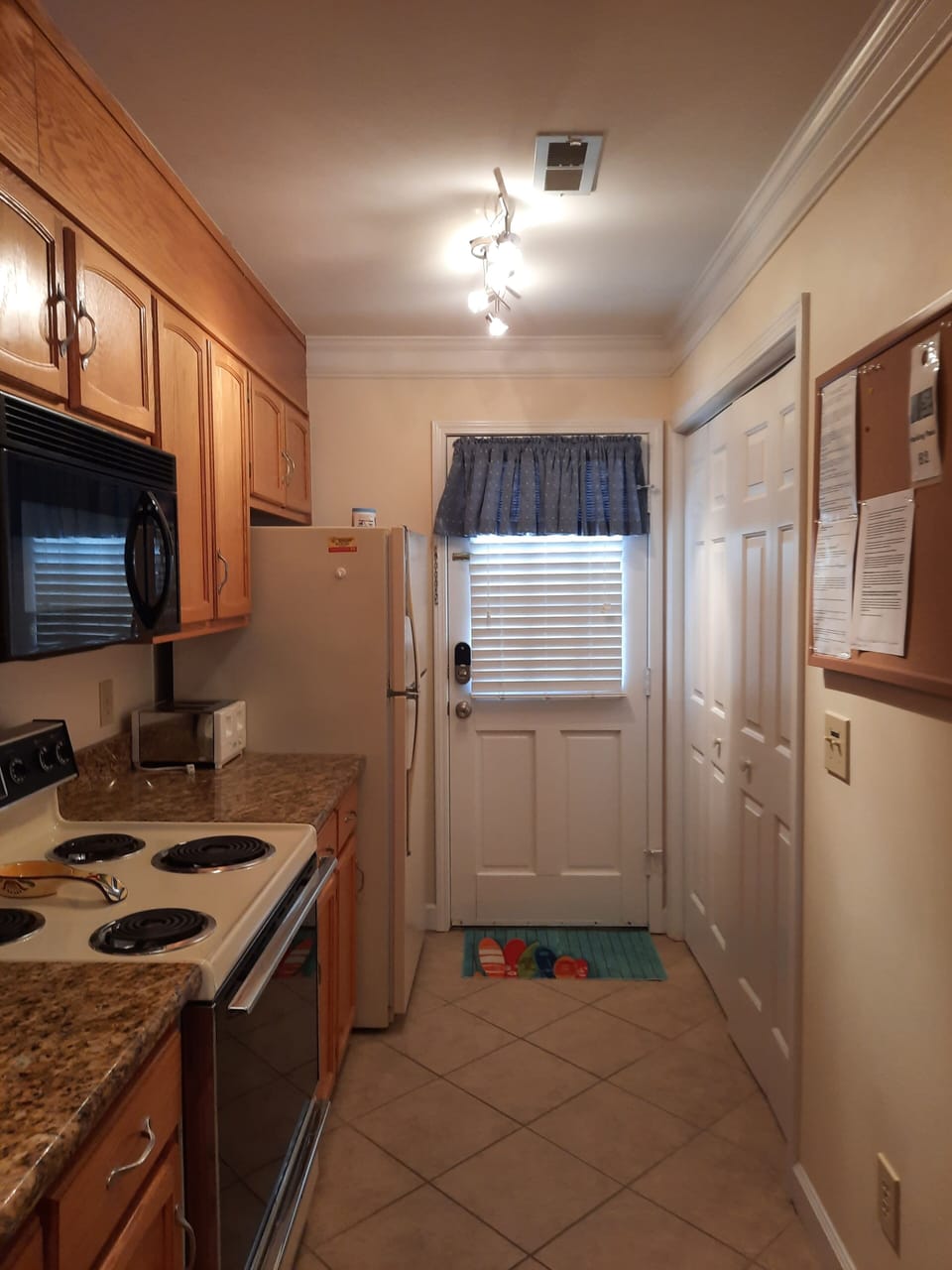 kitchen, door to back area