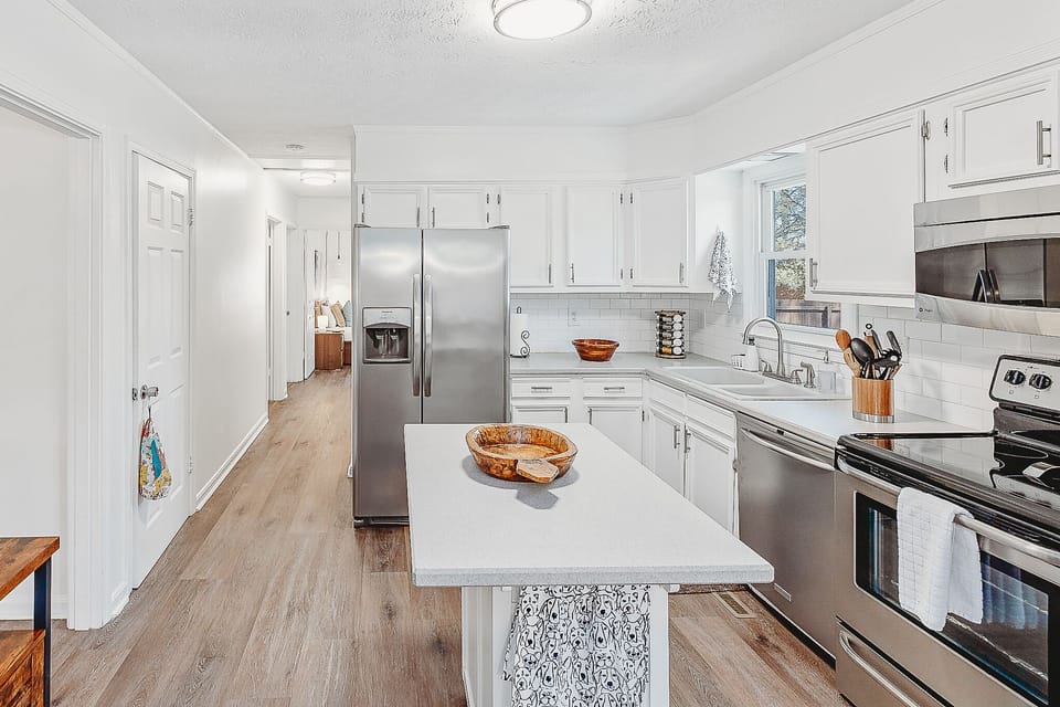 Our kitchen has all the basics you will need to cook a delicious meal.