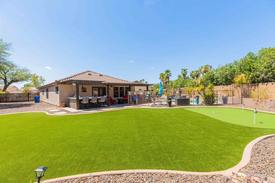 Large backyard offers privacy and room to relax!