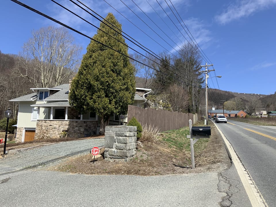 Main House, Front Entrance Looking Up Beech Pkwy