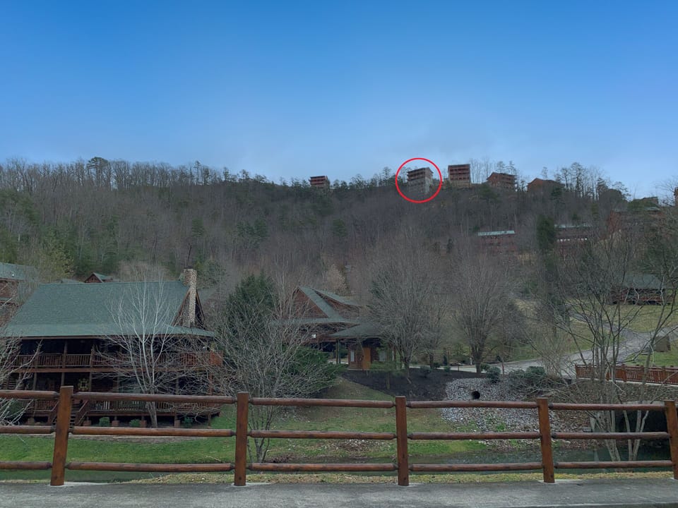 Cabin location on ridge