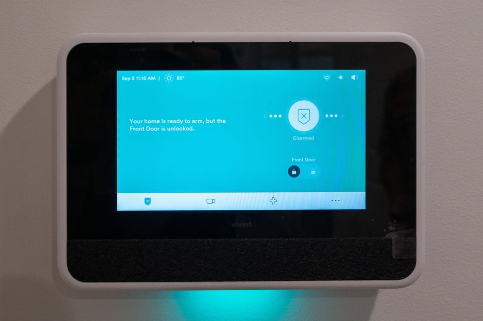 Vivint monitoring system for your security.