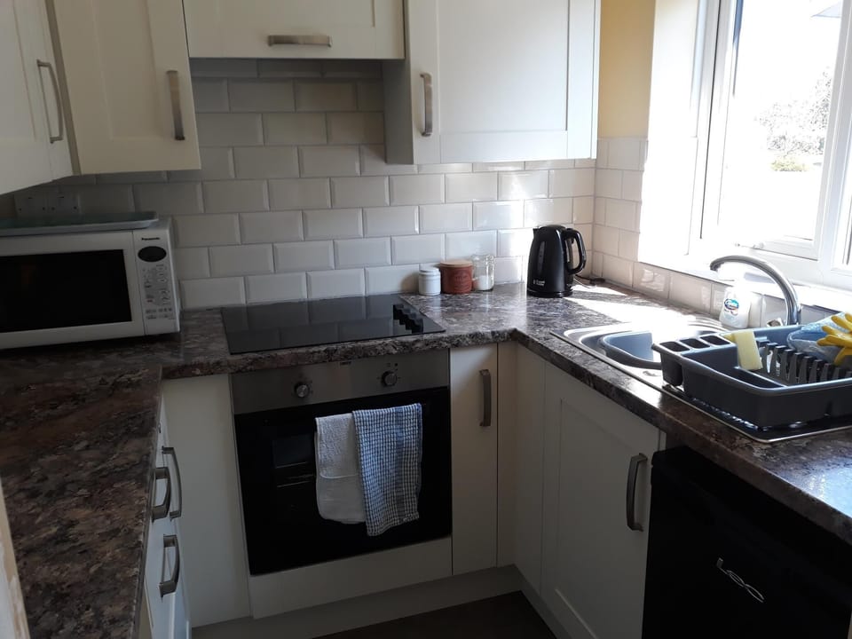 Kitchen area - small selection of coffee and tea supplied.