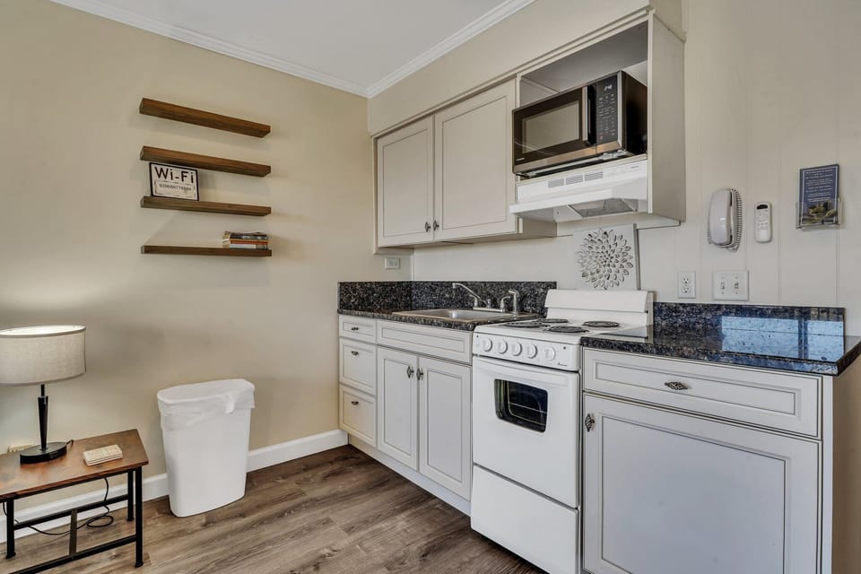 Fully equipped kitchen with coffee maker, keurig, crockpot, etc. 