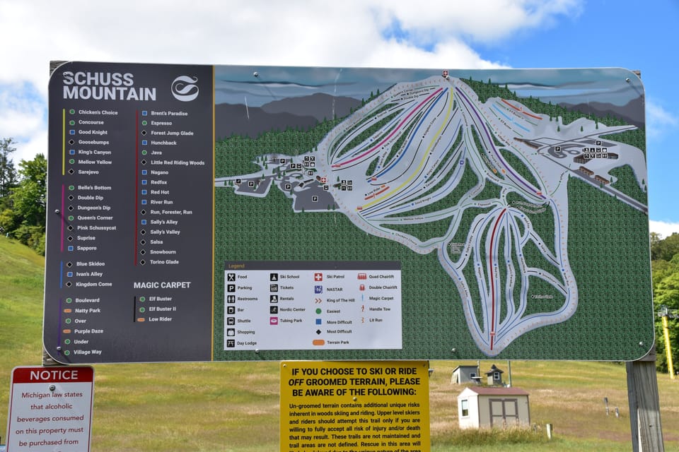Schuss Mountain Map