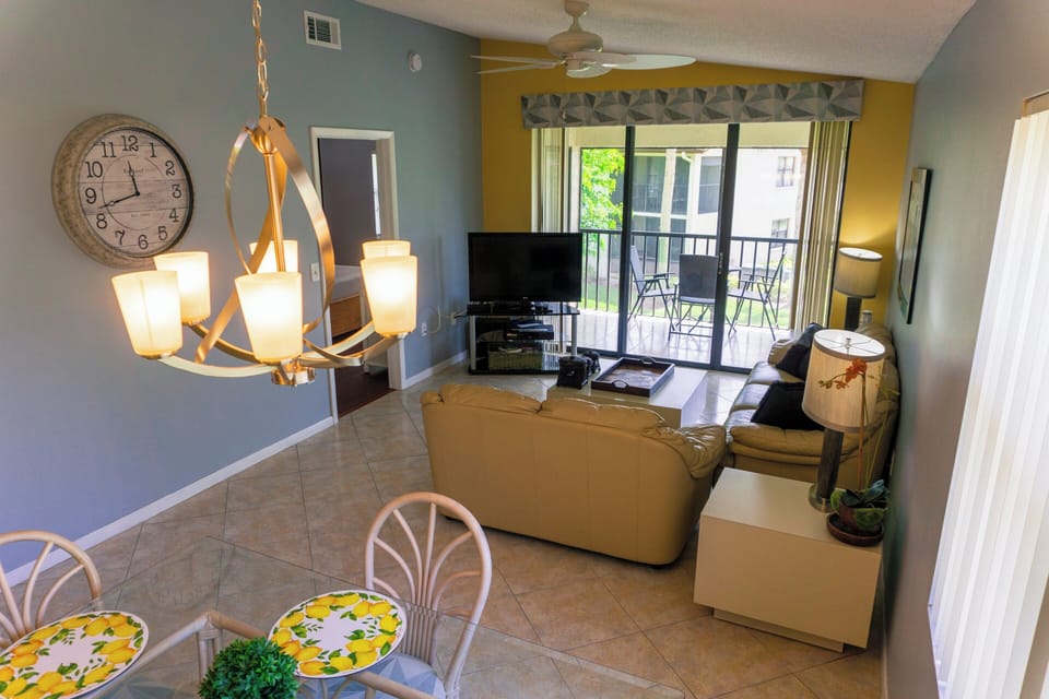 Lounge together and step onto the balcony for fresh air.