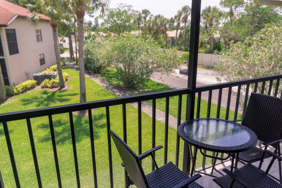 Breathe in leafy views from the private screened balcony