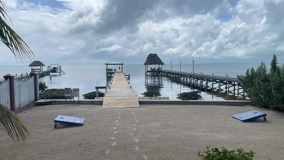 Your backyard with new pier!