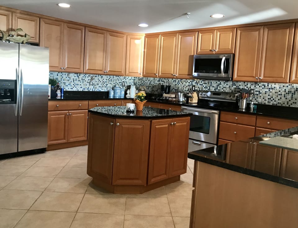 Enjoy a HUGE waterfront kitchen!