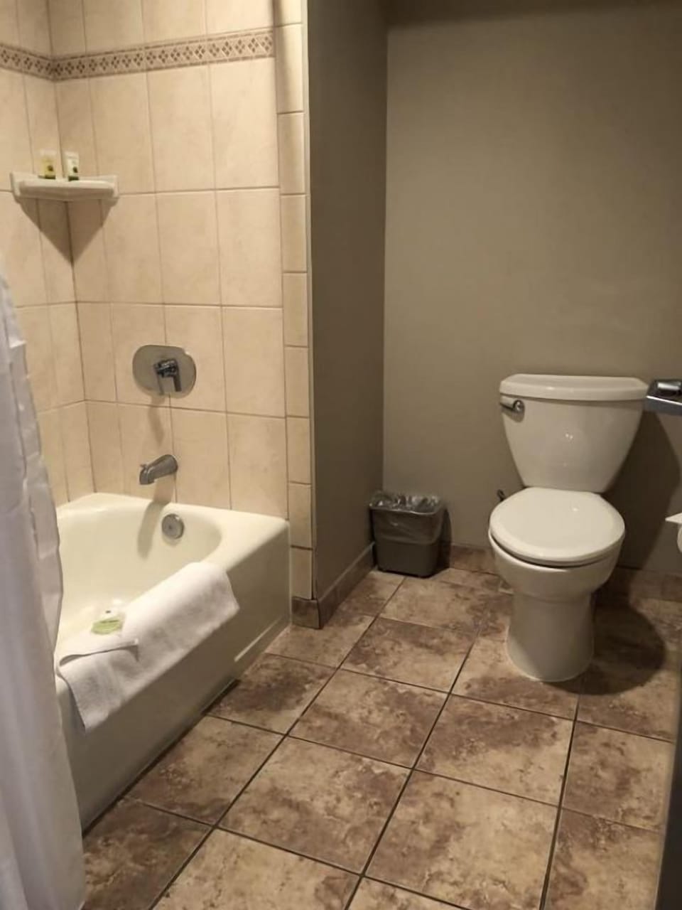 Bathroom with the essential kit provided!