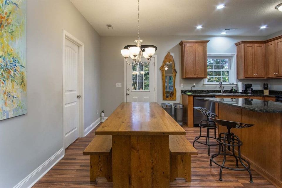 kitchen and dining