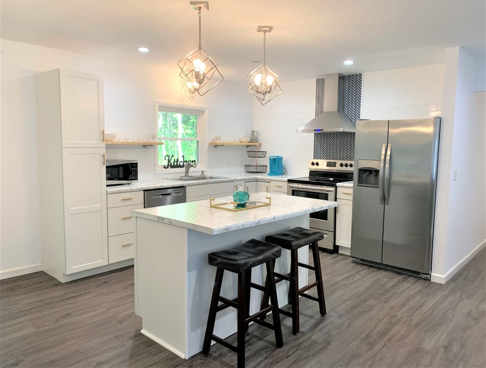 Upstairs kitchen- fully stocked kitchen. (one of 3 kitchens)
