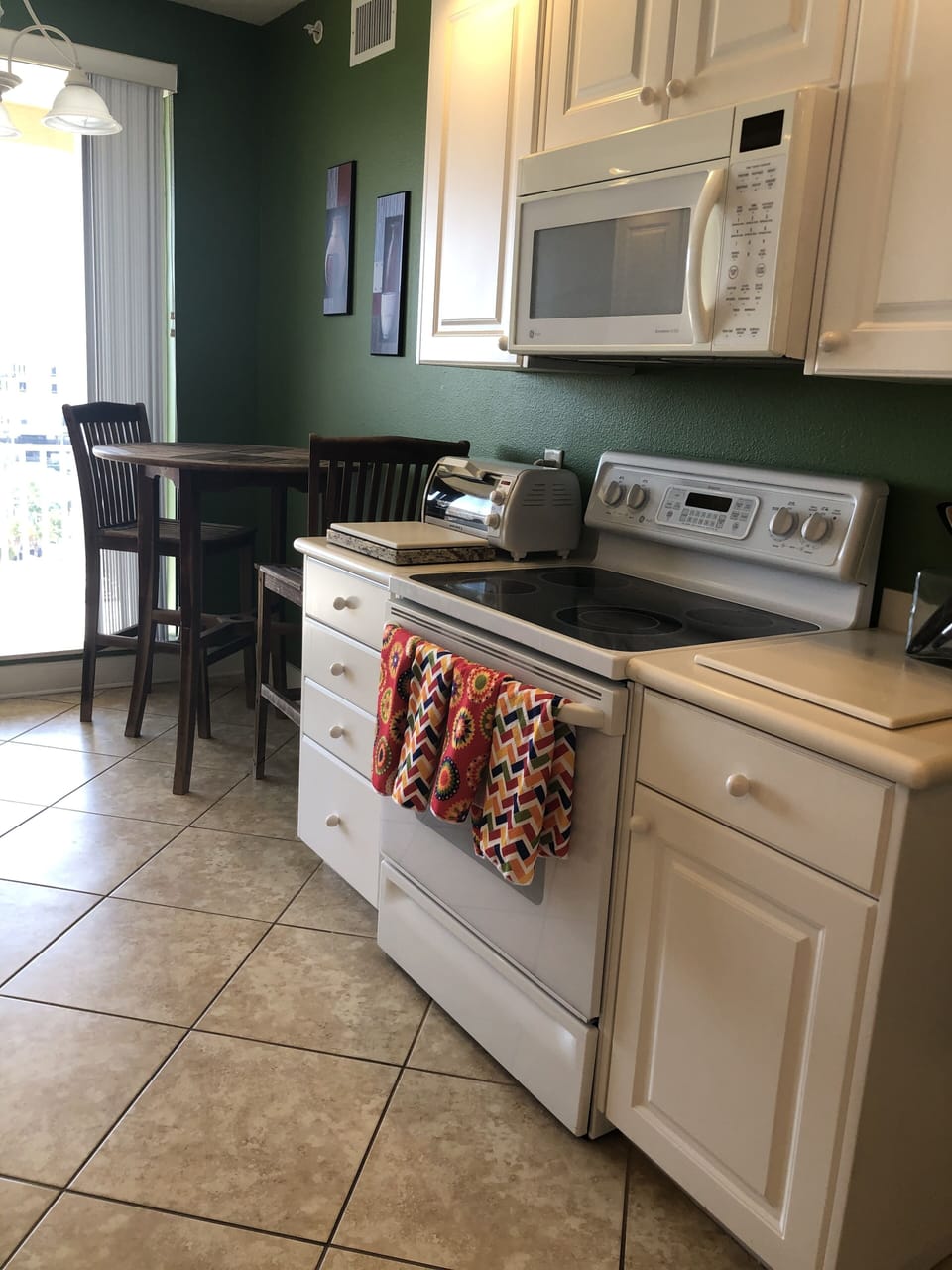 Kitchen with small table