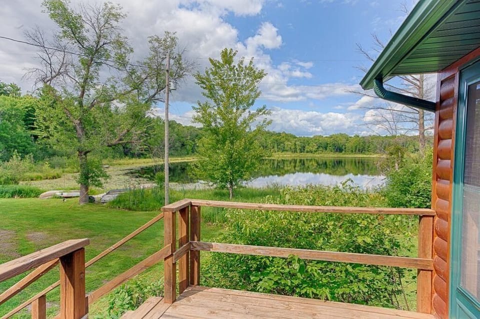 View over Black Lake from back deck
