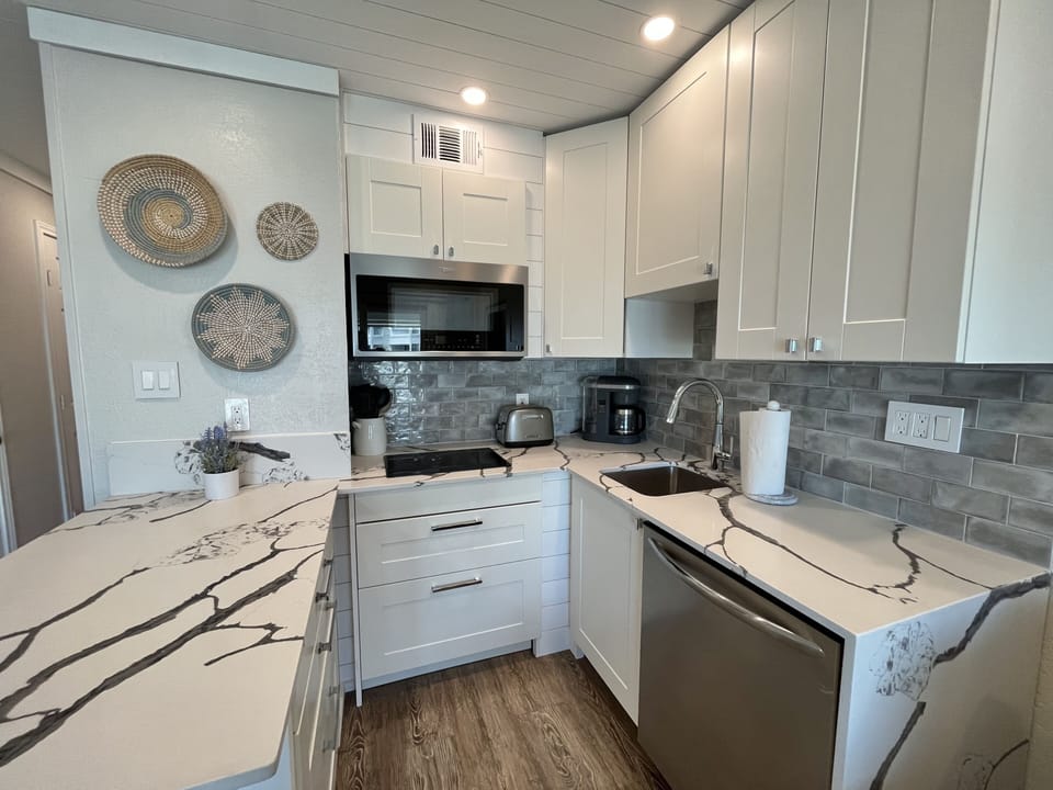 Updated kitchen 5/22 w Convection microwave, Induction Cooktop, and Dishwasher!