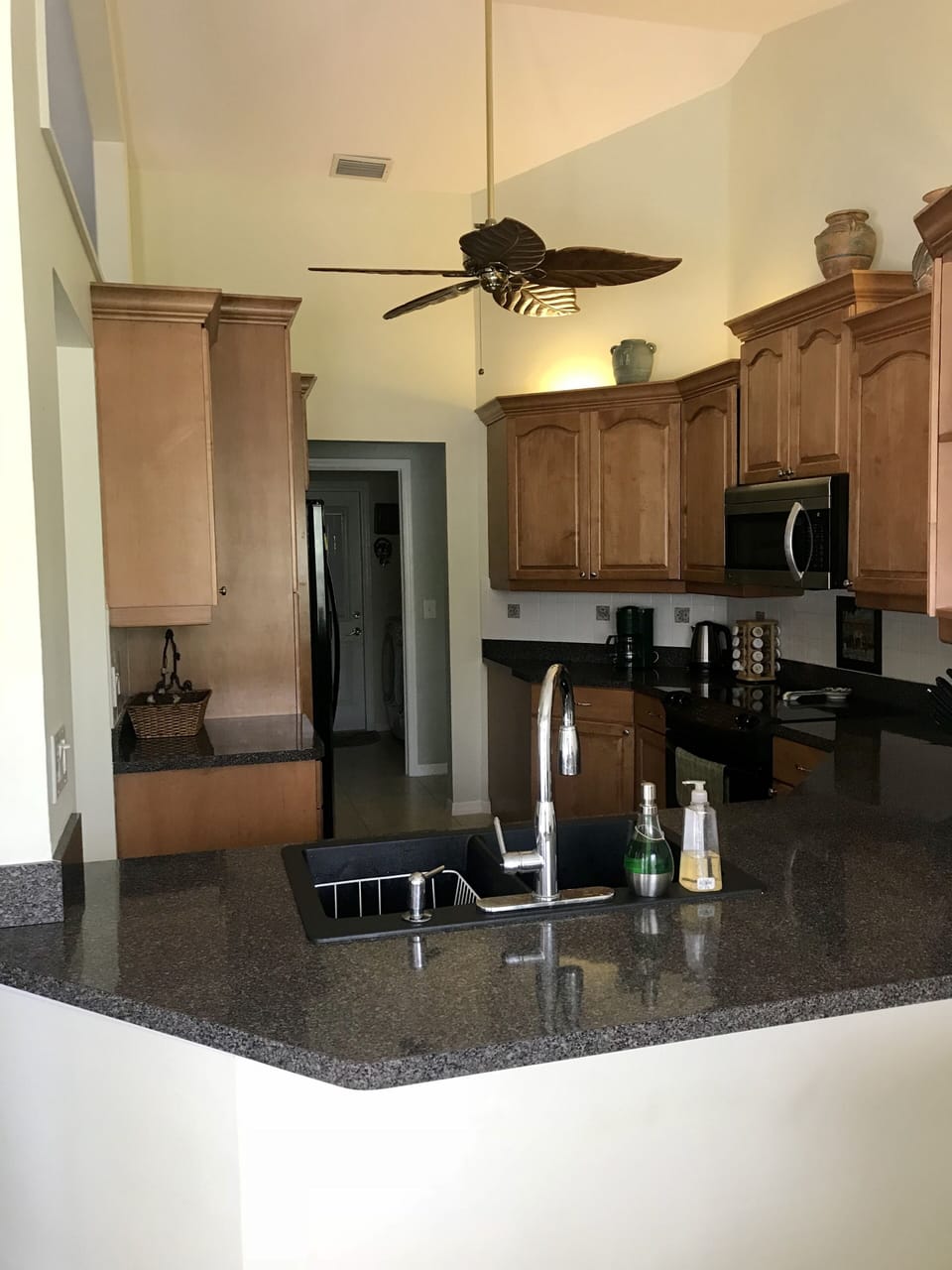 Kitchen with all amenities. 