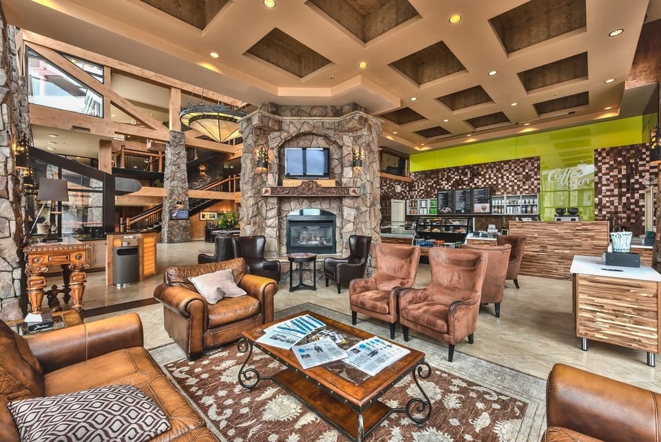 Lobby and Starbucks