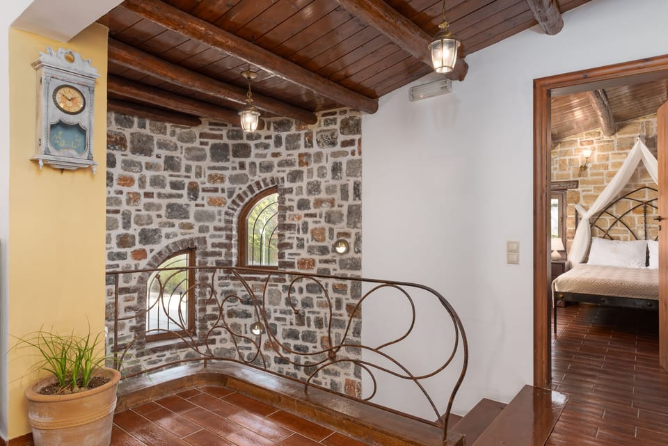 Stair case to the first floor bedrooms.