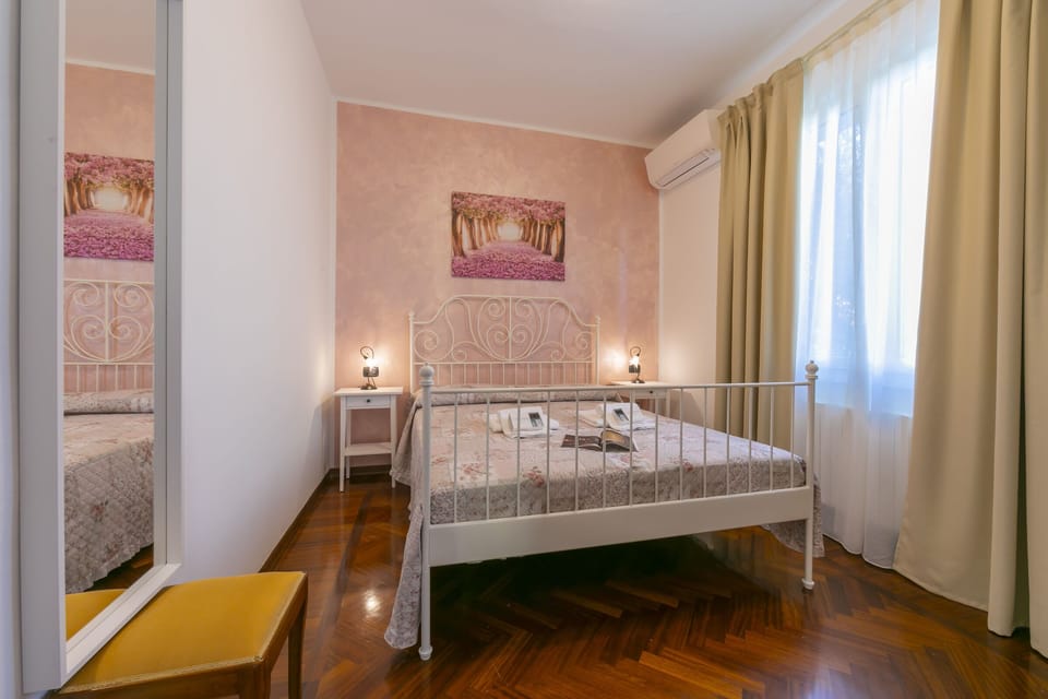 The second bedroom with double bed