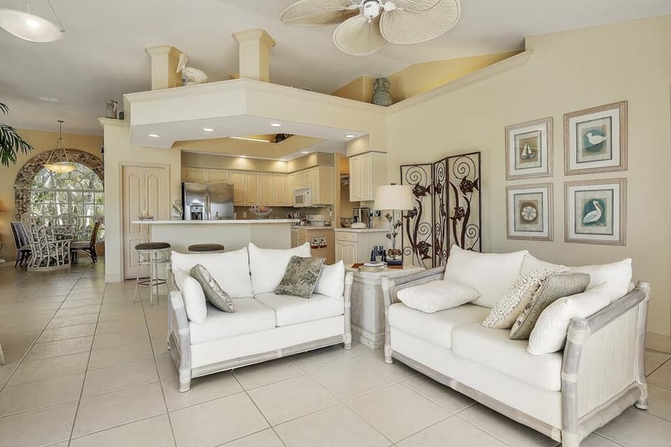 Family room off of kitchen and lanai