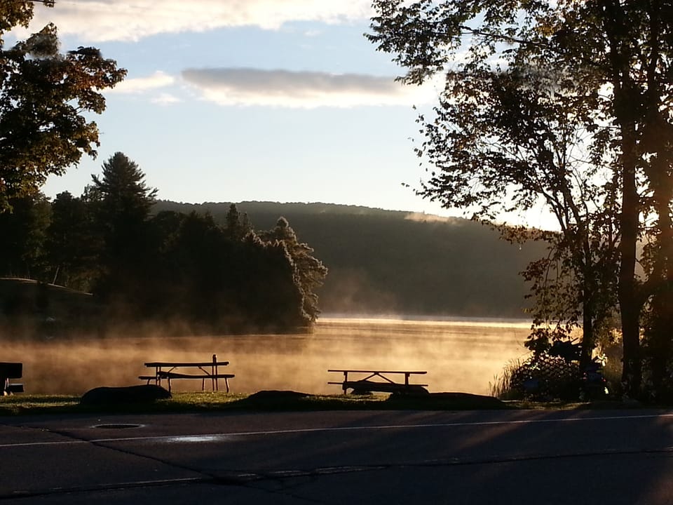 Silver Lake, just a mile and a half down the road
