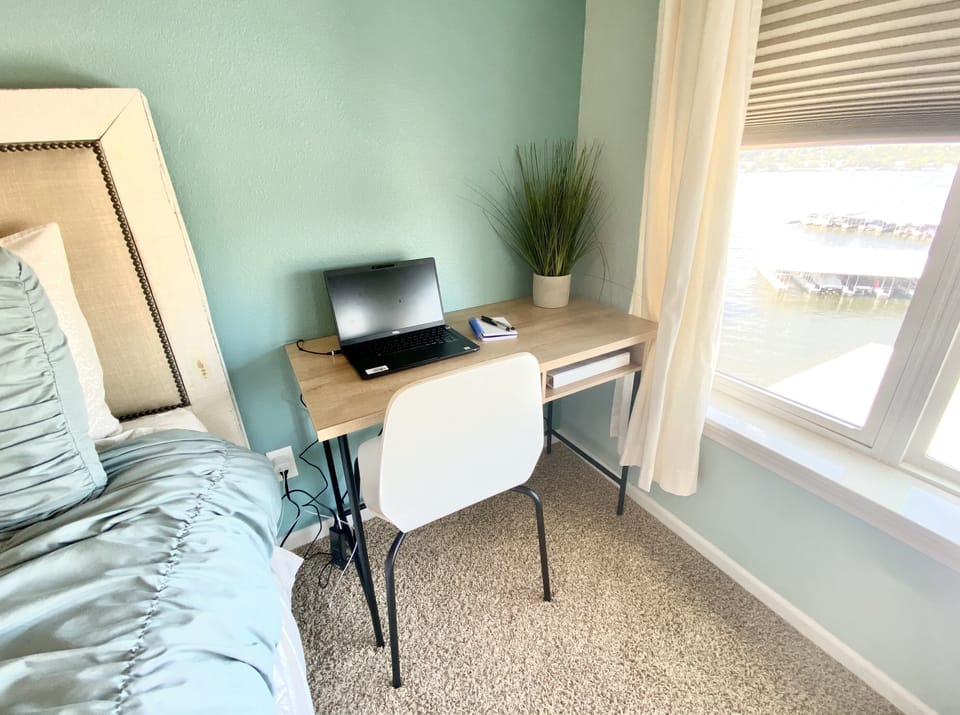 New work station (desk & chair~laptop not incl.) added June 2021!