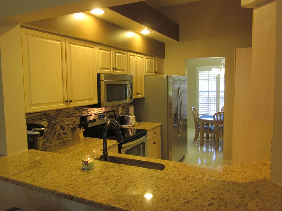 Refrigerator with ice and water dispenser.