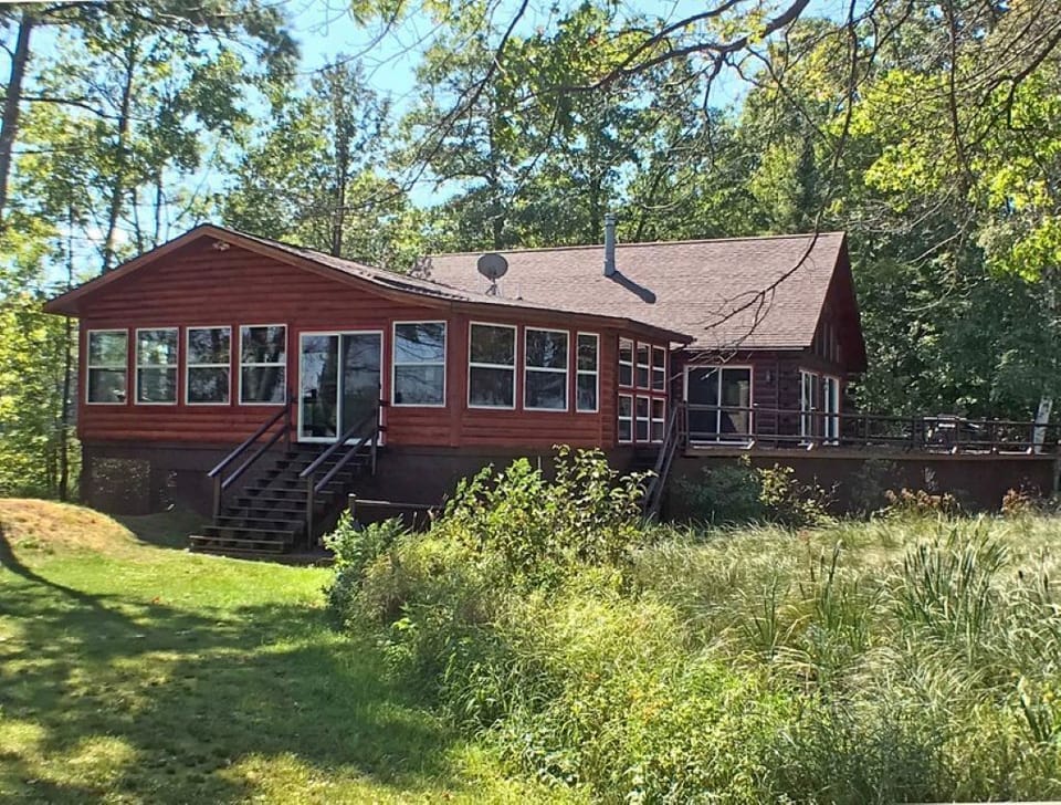 Cabin view from shore