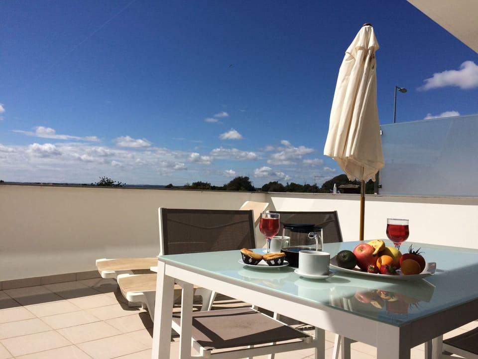 Large main private terrace with direct access to pool and gardens