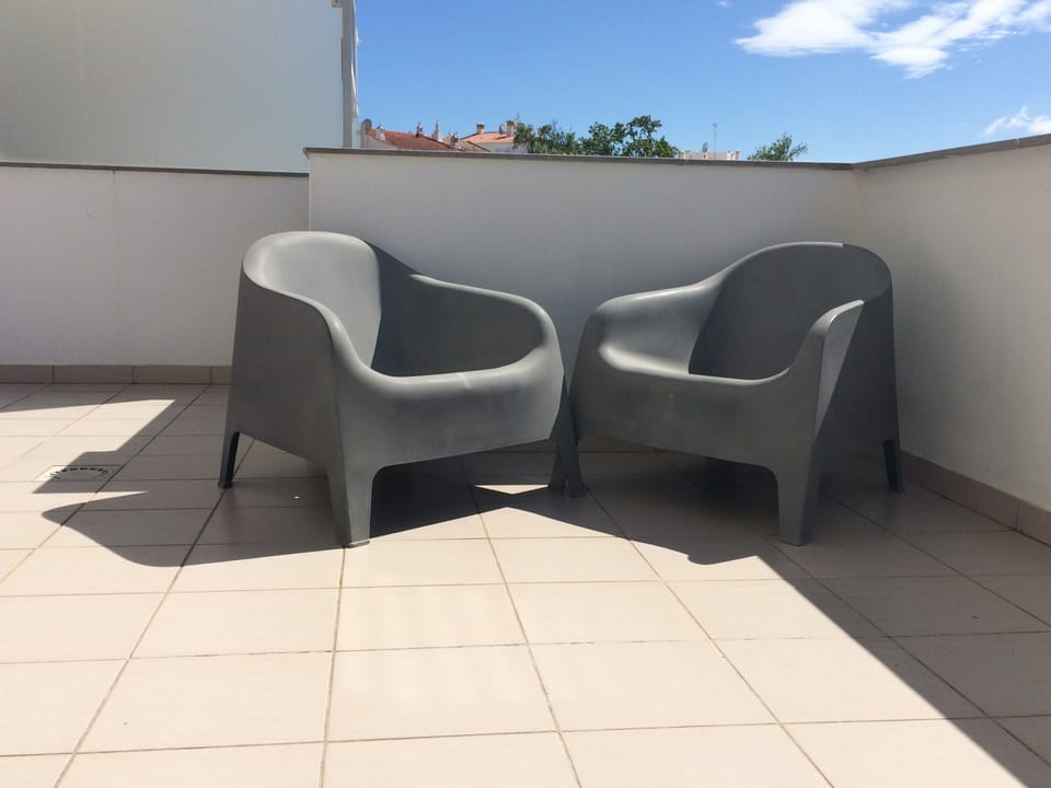 Spacious main terrace