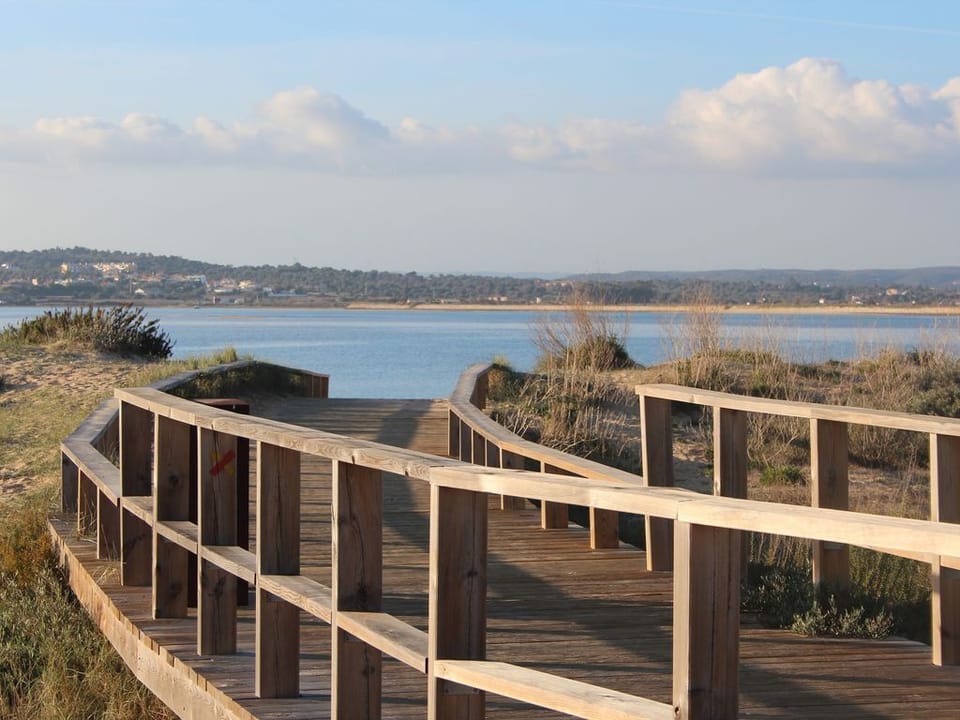 The board walk at Praia Alvor