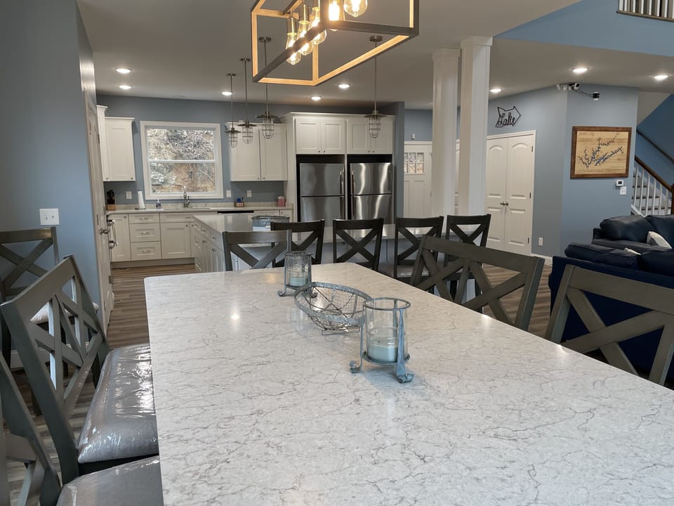 Dining area and kitchen