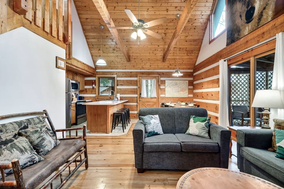 From open beams to open hearts, welcome to our mountain sanctuary ❤️ #RusticRetreat