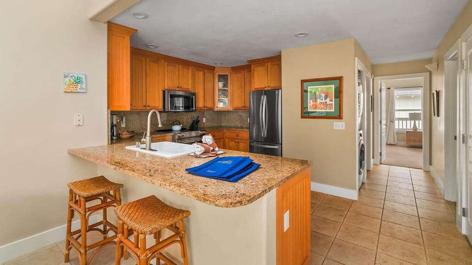 Regency at Poipu Kai #621 - Kitchen & Breakfast Bar - Parrish Kauai